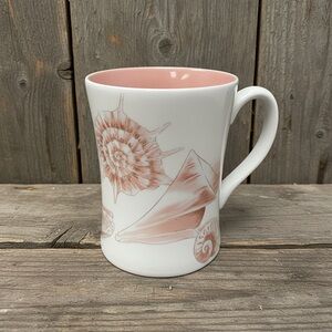 Fitz and Floyd Coquille Mug with Peach/pink Interior